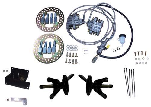 Jake'sTM Club Car DS Front Disc Brake Kit for Long Travel Lift Kits (Years 1981-2004.5)