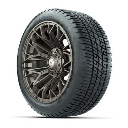 GTW® Stellar Matte Bronze 14 in Wheels with 205/30-R14 Fusion Street Tires – Full Set