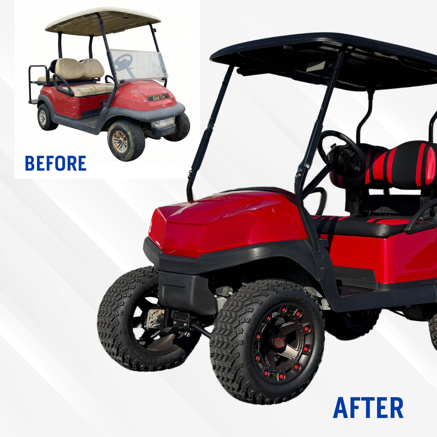 Club Car Precedent to Club Car Tempo Midnight Blue Metallic Body Conversion Kit (Years 2004-Up)