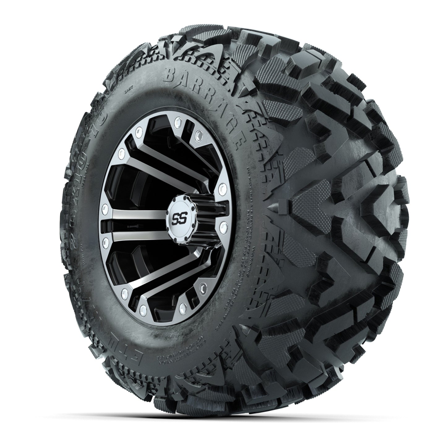 10" GTW Specter Wheels with Barrage Mud Tires - Set of 4