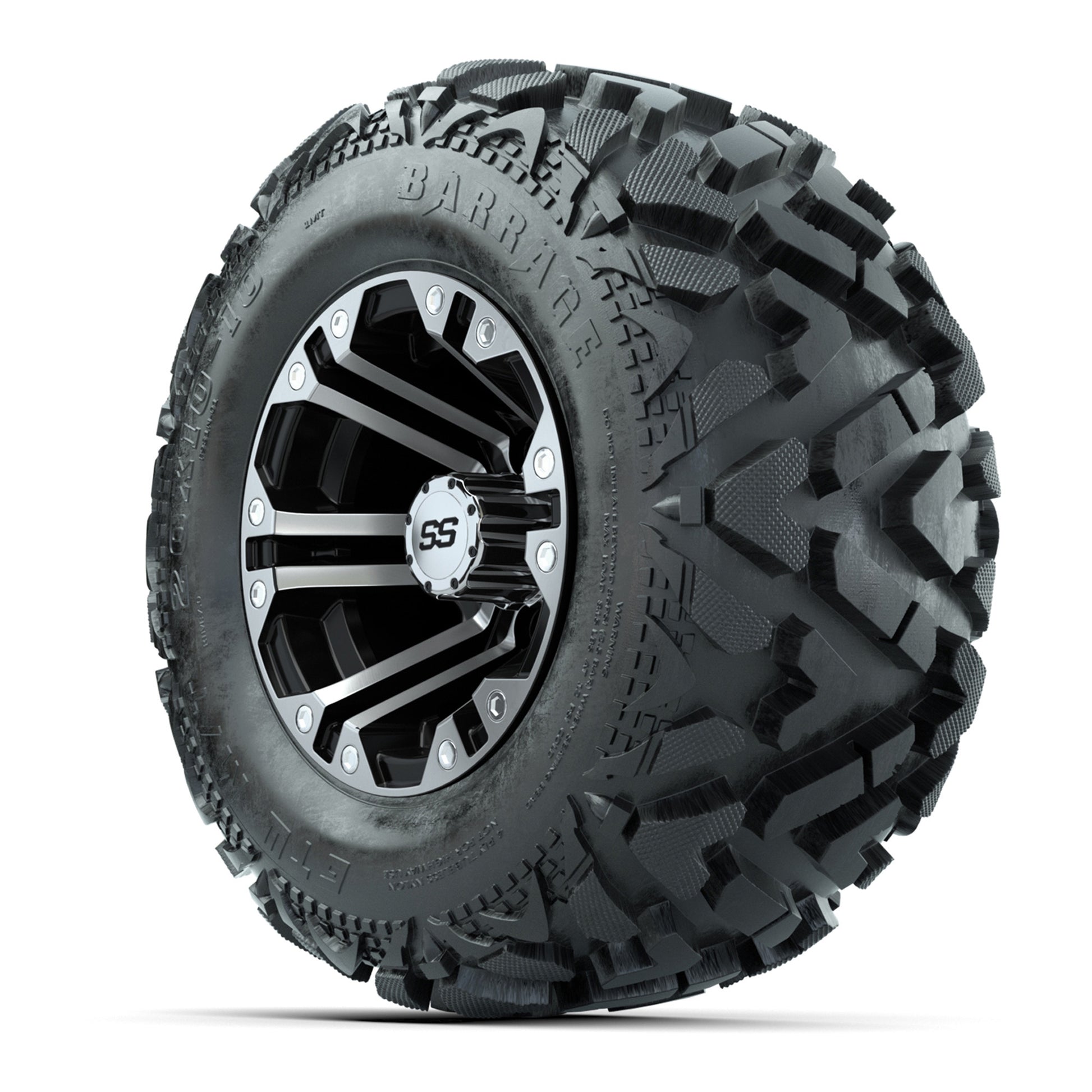 10" GTW Specter Wheels with Barrage Mud Tires - Set of 4