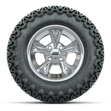GTW® Godfather Chrome 12 in Wheels with 23X10.5-12 Predator All-Terrain Tires – Full Set