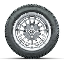 GTW® Boost Chrome 12 in Wheels with 215/40-12 Excel Classic Street Tires – Full Set