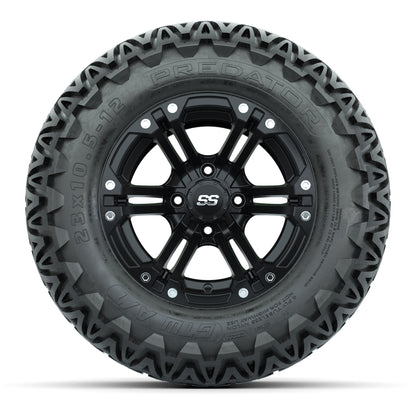 Set of (4) 12 in GTW Specter Wheels with 23x10.5-12 GTW Predator All-Terrain Tires