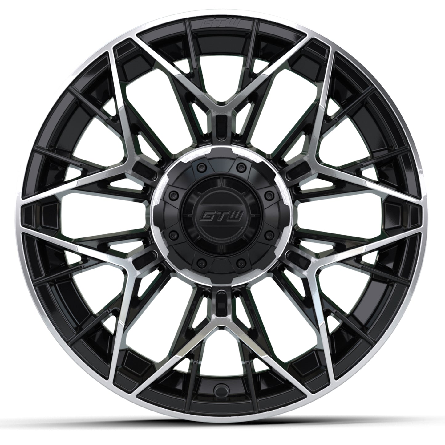 14″ GTW® Stellar Black with Machined Accents Wheel