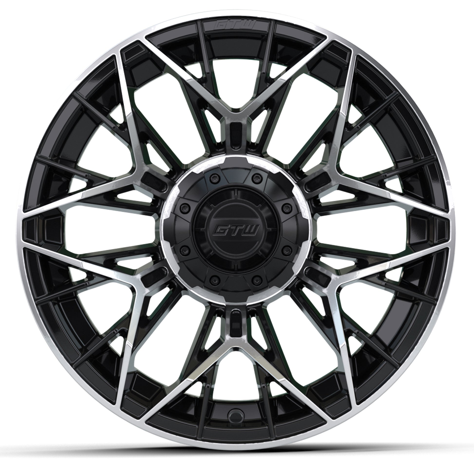 14″ GTW® Stellar Black with Machined Accents Wheel