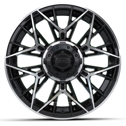 14″ GTW® Stellar Black with Machined Accents Wheel