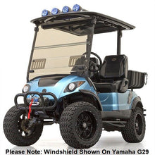 RedDot EZGO RXV Tinted 1/4″ Fold-Down Windshield with Vents (Years 2008-2023)