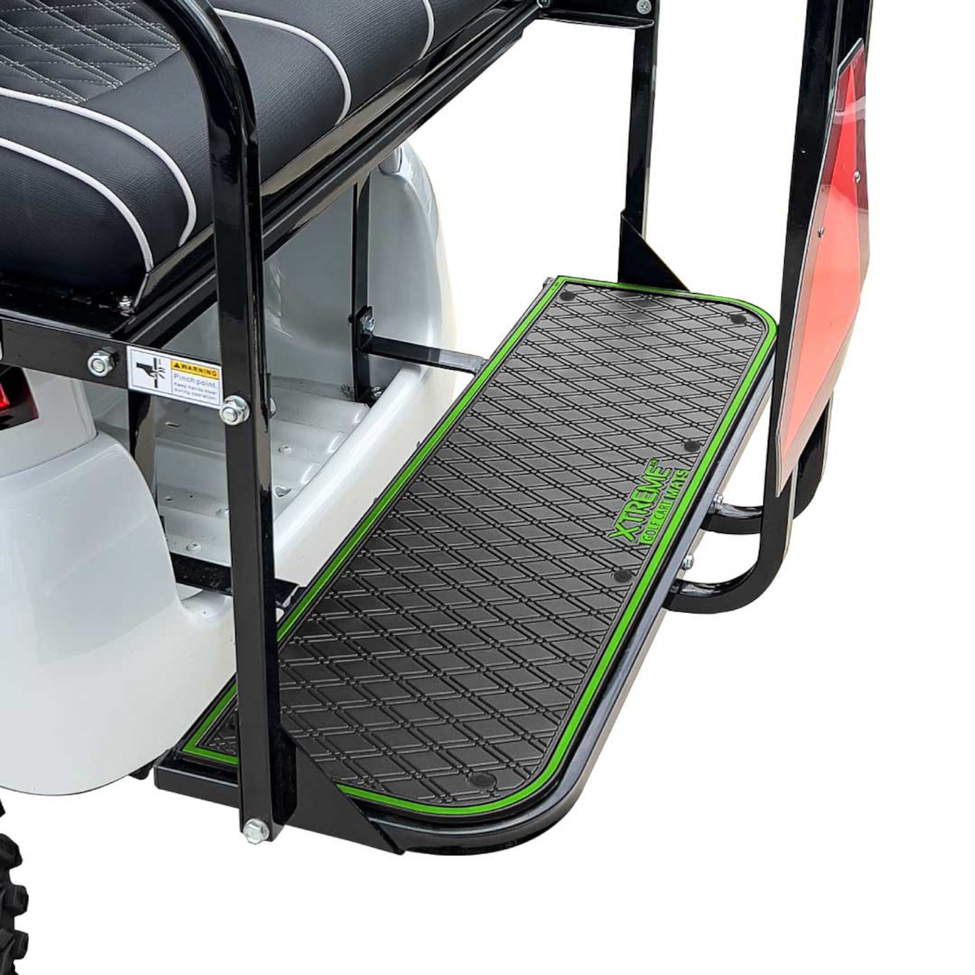 Xtreme Rear Floor Mat for Genesis 150 / Mach 1 Rear Seat Kit  - Black/Green