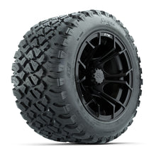 GTW Spyder Matte Black 12 in Wheels with 20x10-R12 GTW Nomad All-Terrain Tires – Full Set