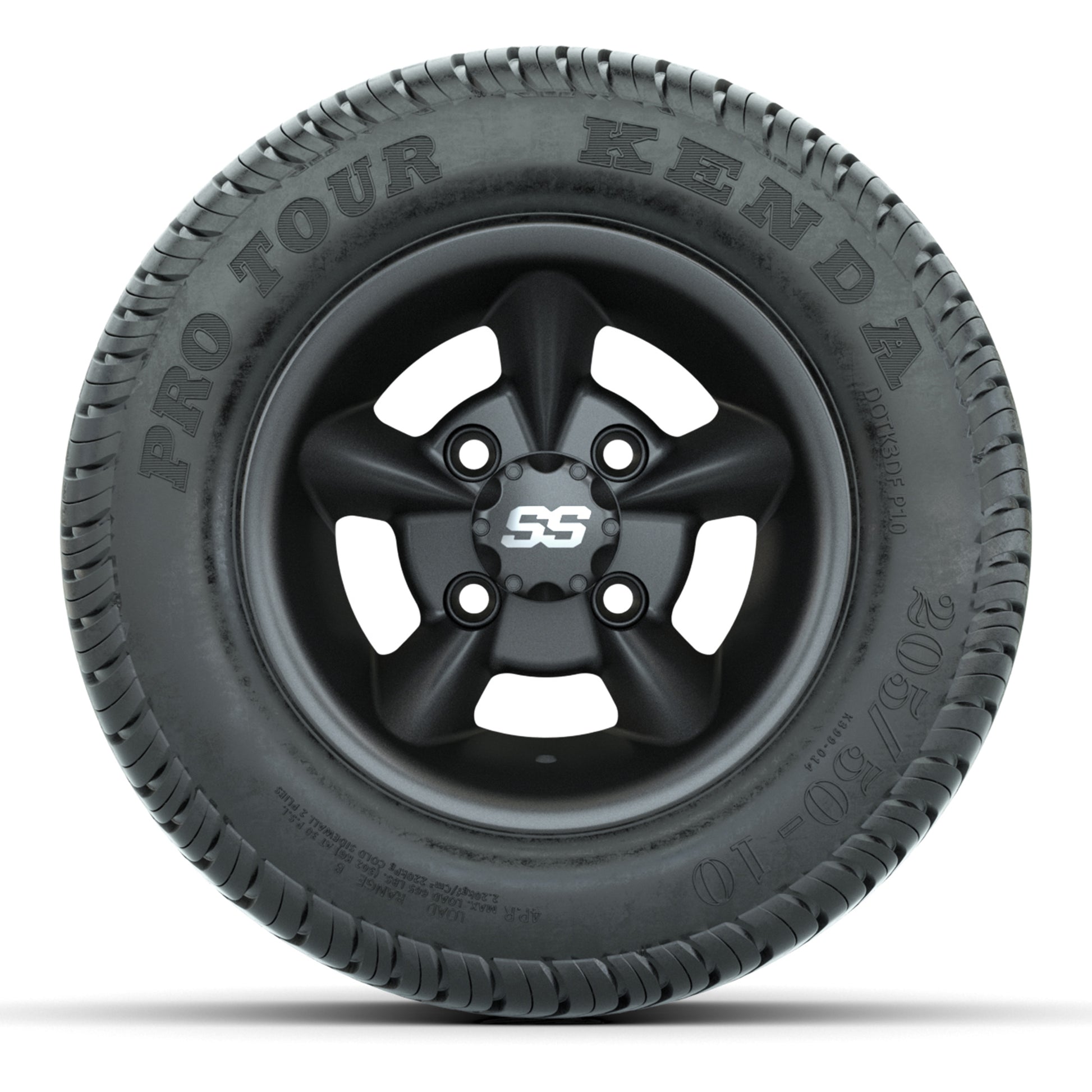 GTW Godfather Matte Gray 10 in Wheels with 205/50-10 Kenda Pro Tour Street Tires – Full Set