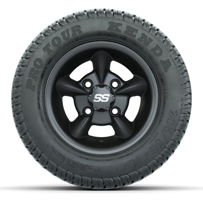 GTW Godfather Matte Gray 10 in Wheels with 205/50-10 Kenda Pro Tour Street Tires – Full Set