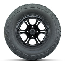 GTW Spyder Matte Black 12 in Wheels with 23x10.00-R12 Maverick All-Terrain Tires – Full Set