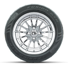 GTW® Boost Chrome 14 in Wheels with 255/45-R14 Fusion GTR Steel Belt Radial Street Tires – Full Set