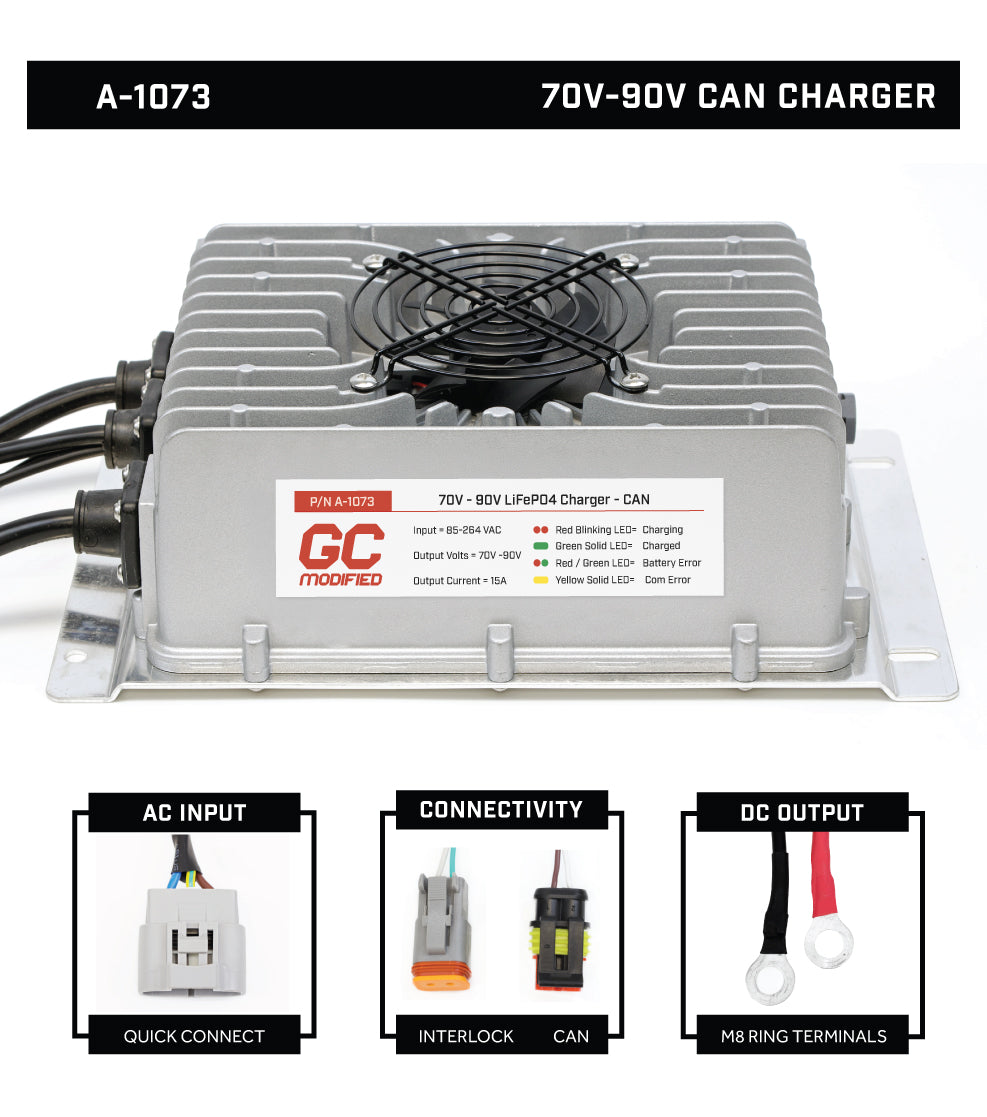 70-90V 15A CAN Golf Carts Modified Charger
