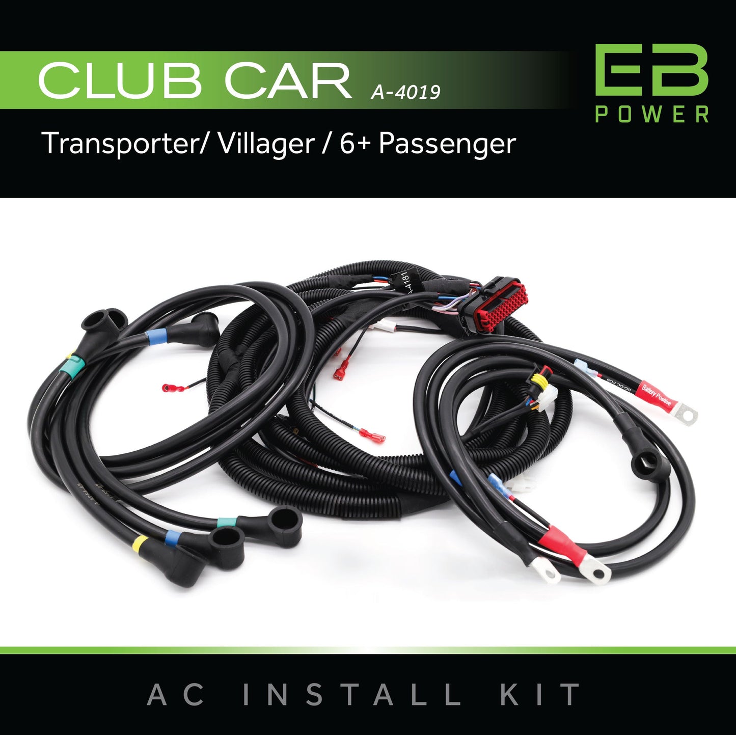 EB Power AC Kit / 350A + 4kW / Club Car Transporter/Villager / 6 Passenger
