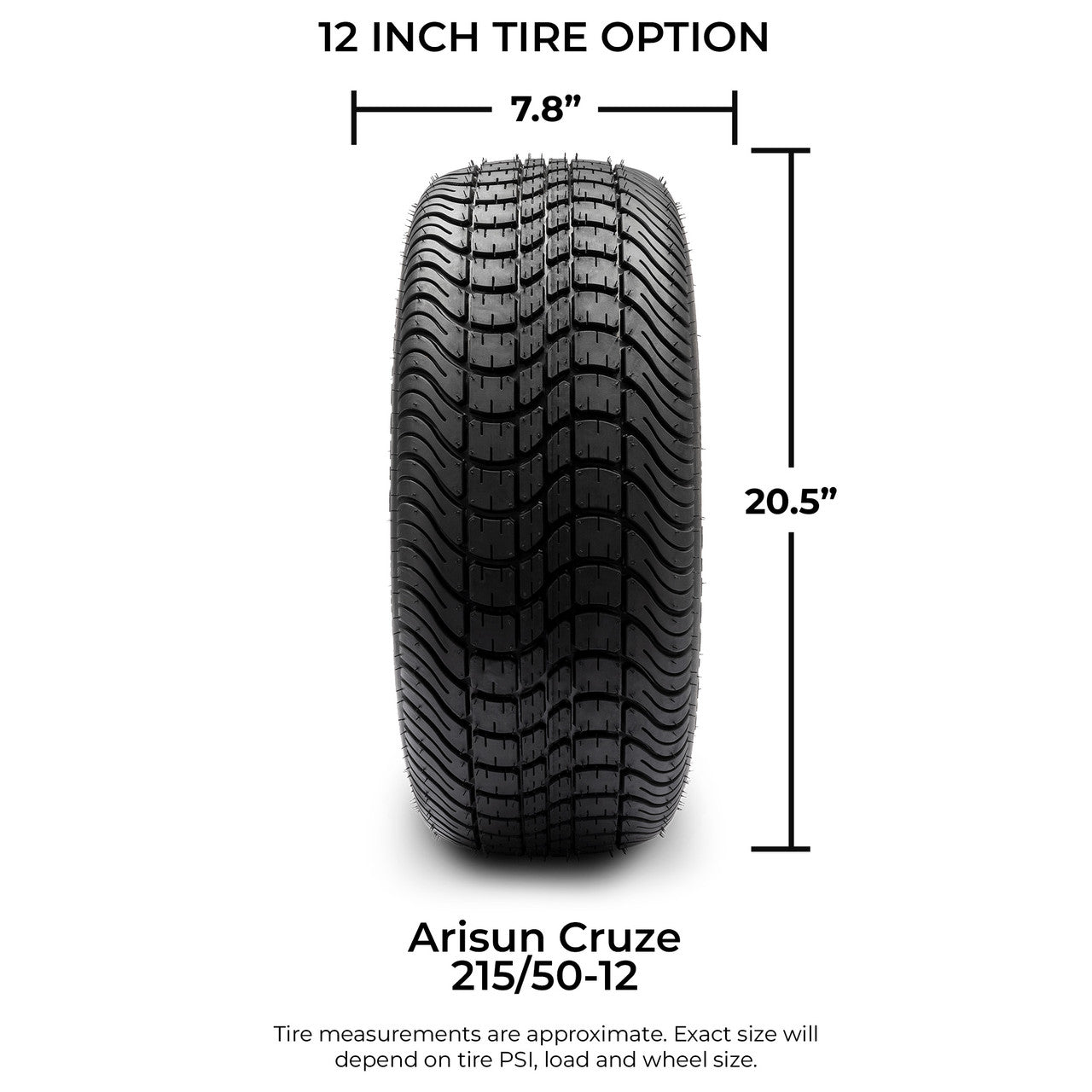 MODZ® 12" Vortex Matte Black Wheels & Street Tires Combo