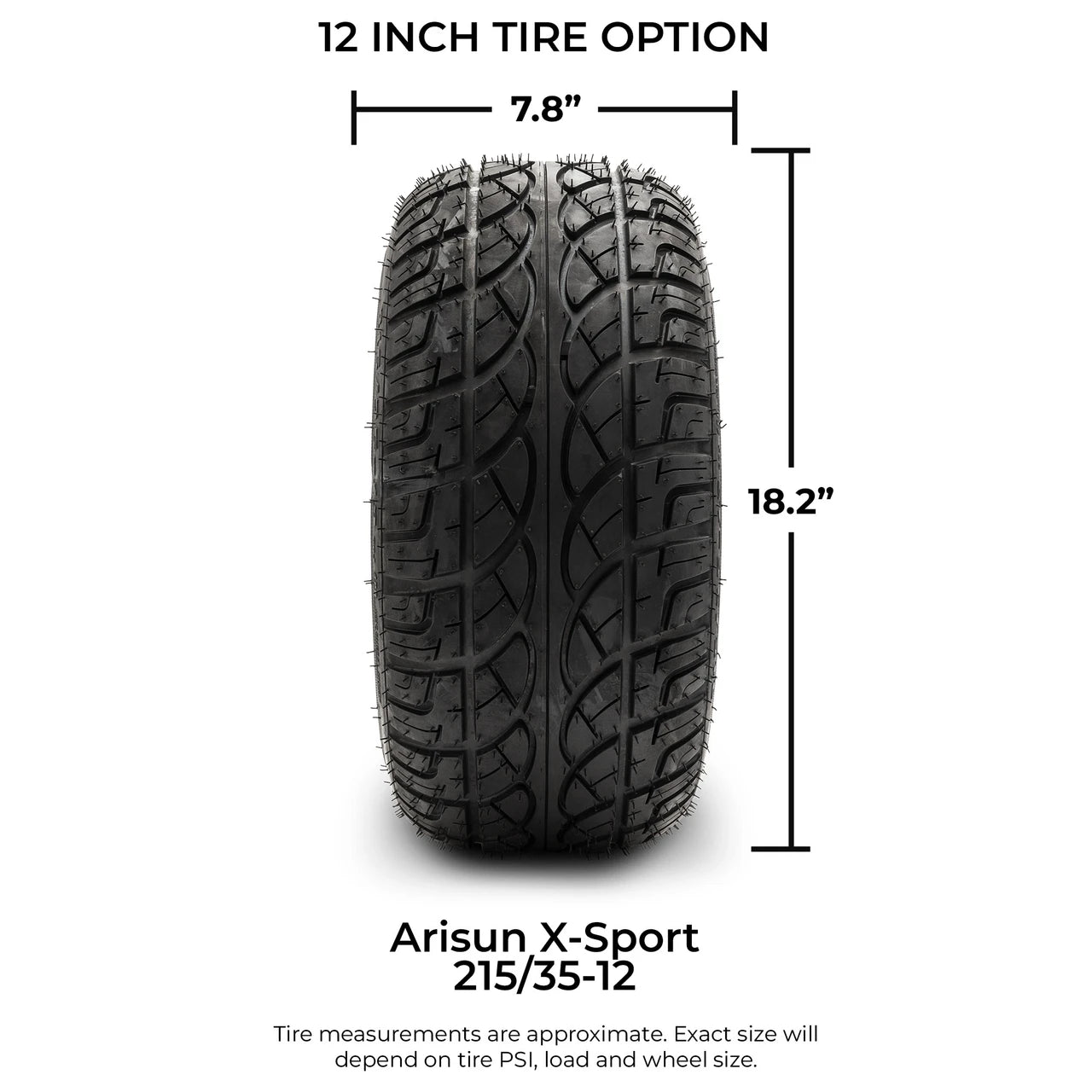 MODZ® 12" Mauler Glossy Black with Ball Mill Wheels & Street Tires Combo