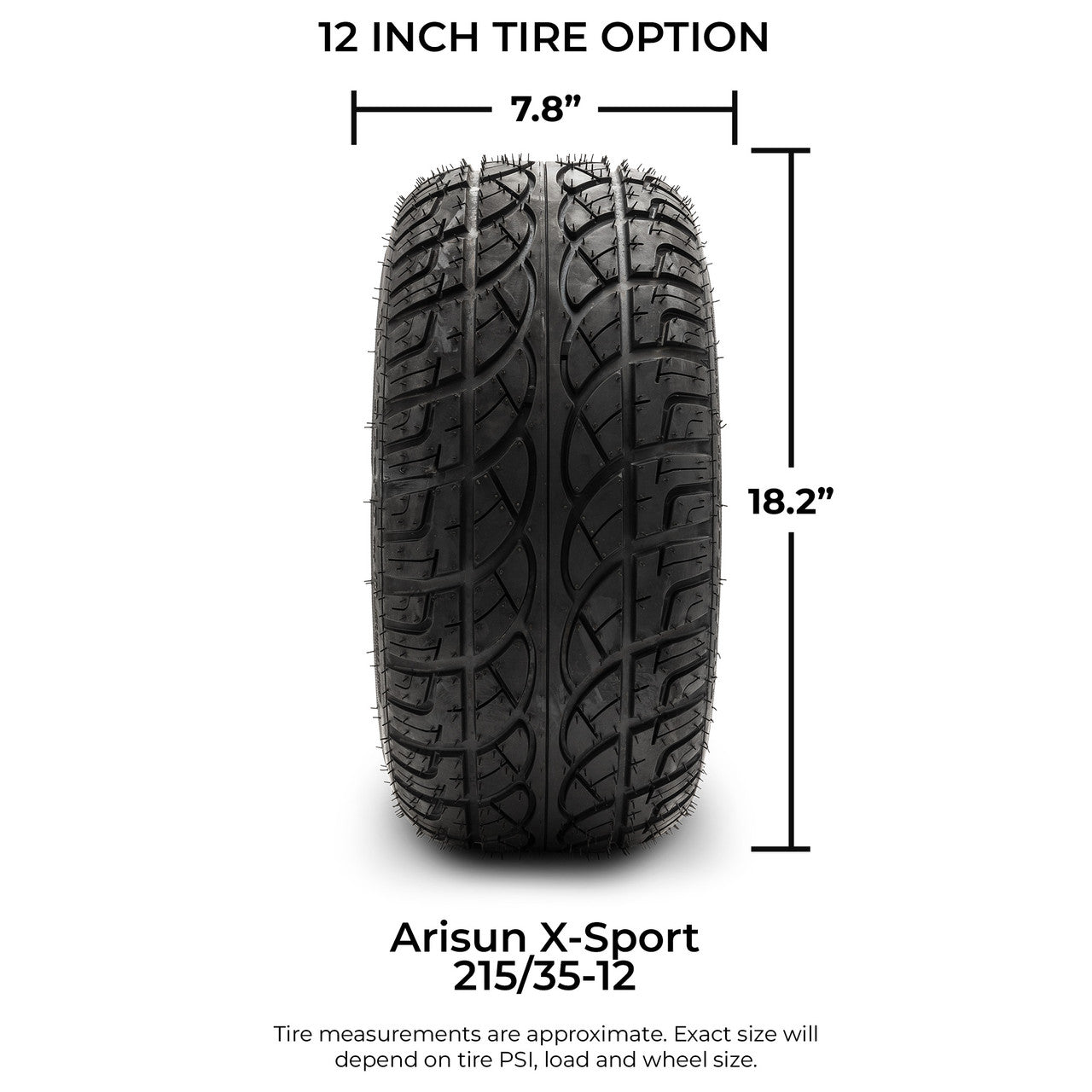 MODZ® 12" Vortex Matte Bronze Wheels & Street Tires Combo