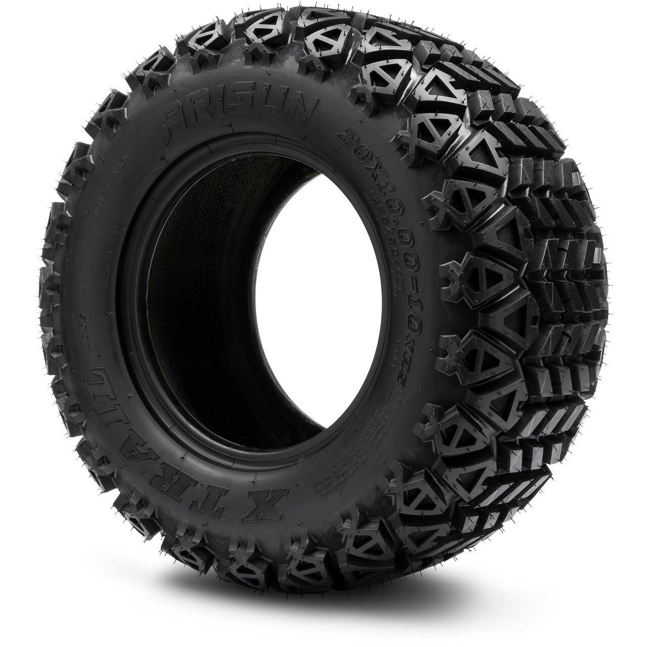 Arisun X-Trail Series All Terrain Golf Cart Tire - 20x10-10 (6-Ply)