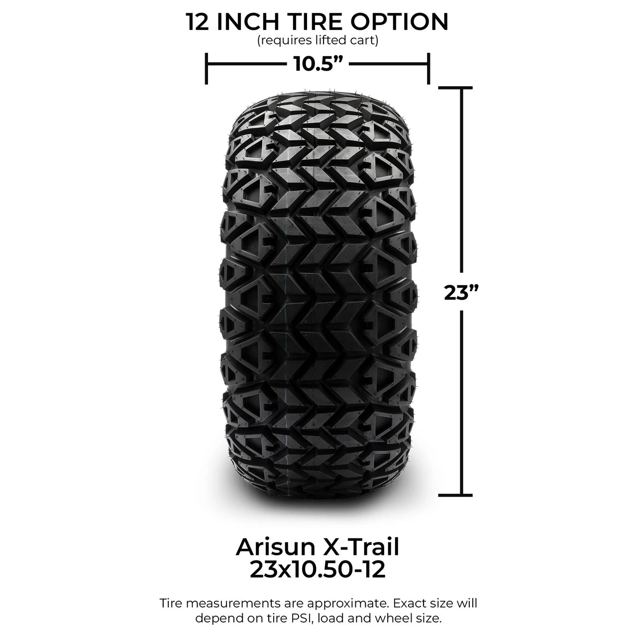 MODZ® 12" Drift Glossy Black Wheels & Off-Road Tires Combo
