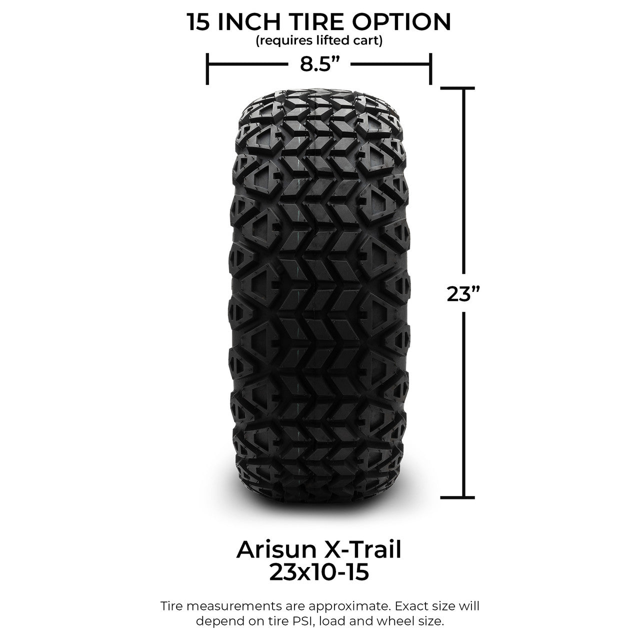 MODZ® 15" Chaos Chrome Wheels & Off-Road Tires Combo