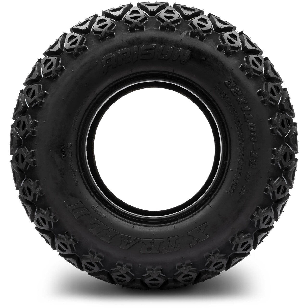 Arisun X-Trail Series All Terrain Golf Cart Tire - 22x11-10 (6-Ply)