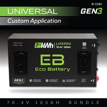 70V 105AH Battery Bundle / Universal