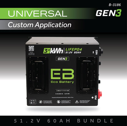 51V 60AH Battery Bundle / Universal