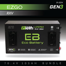 70V 105AH Eco Battery Bundle / EZGO RXV
