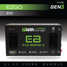 51V 150AH Battery Bundle / EZGO RXV