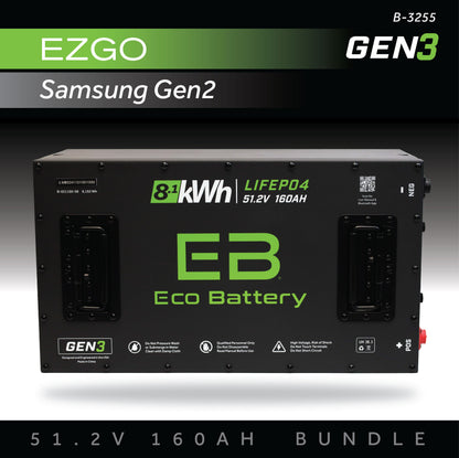 51V 160AH Battery Bundle / EZGO RXV Samsung Gen2 (2022+)