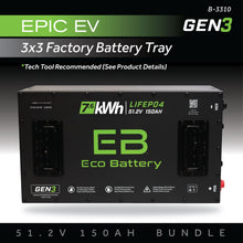 51V 150AH Battery Bundle / Epic EV (3 x 3 Factory Battery Tray)