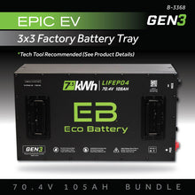 70V 105AH Eco Battery Bundle / Epic EV (3 x 3 Factory Battery Tray)
