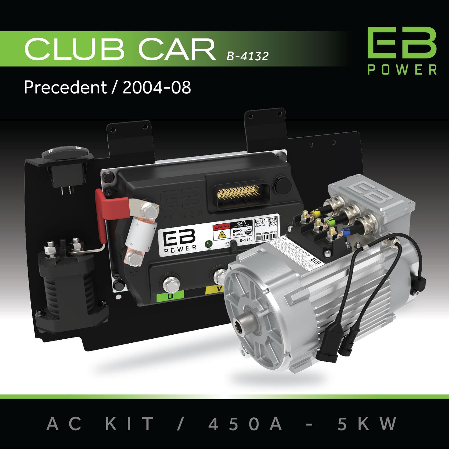 EB Power AC Kit / 450A + 5kW / Club Car Precedent / 2004-08