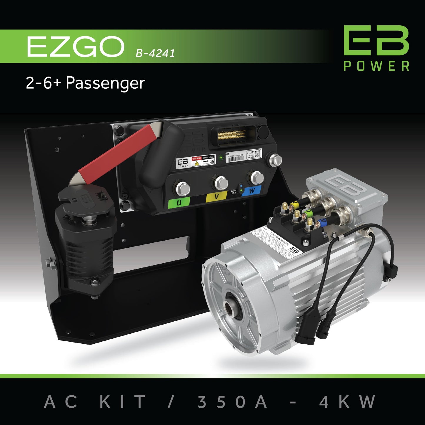 EB Power AC Kit / 350A + 4kW / EZGO / 2-6 Passenger