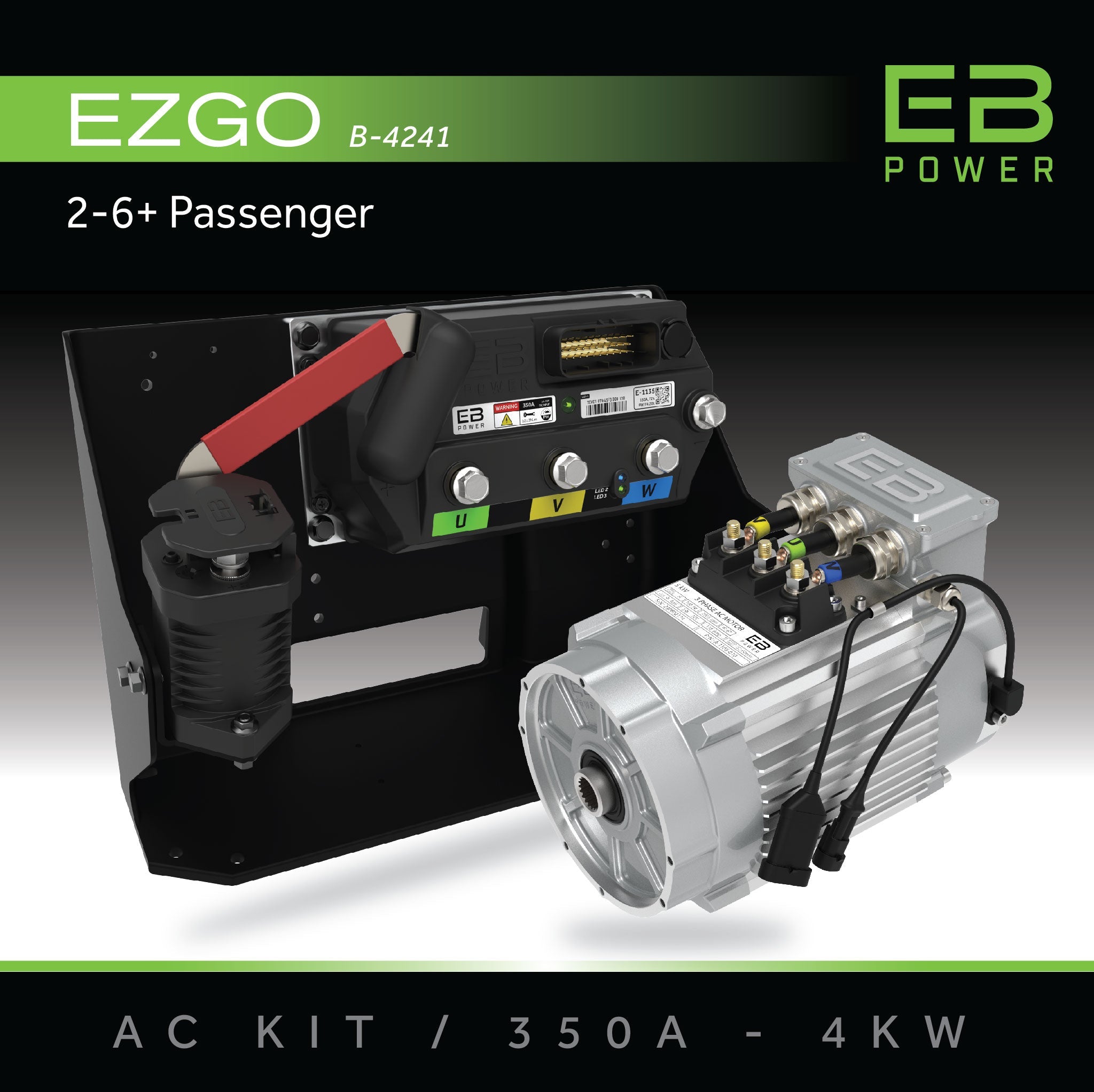 EB Power AC Kit / 350A + 4kW / EZGO / 2-6 Passenger