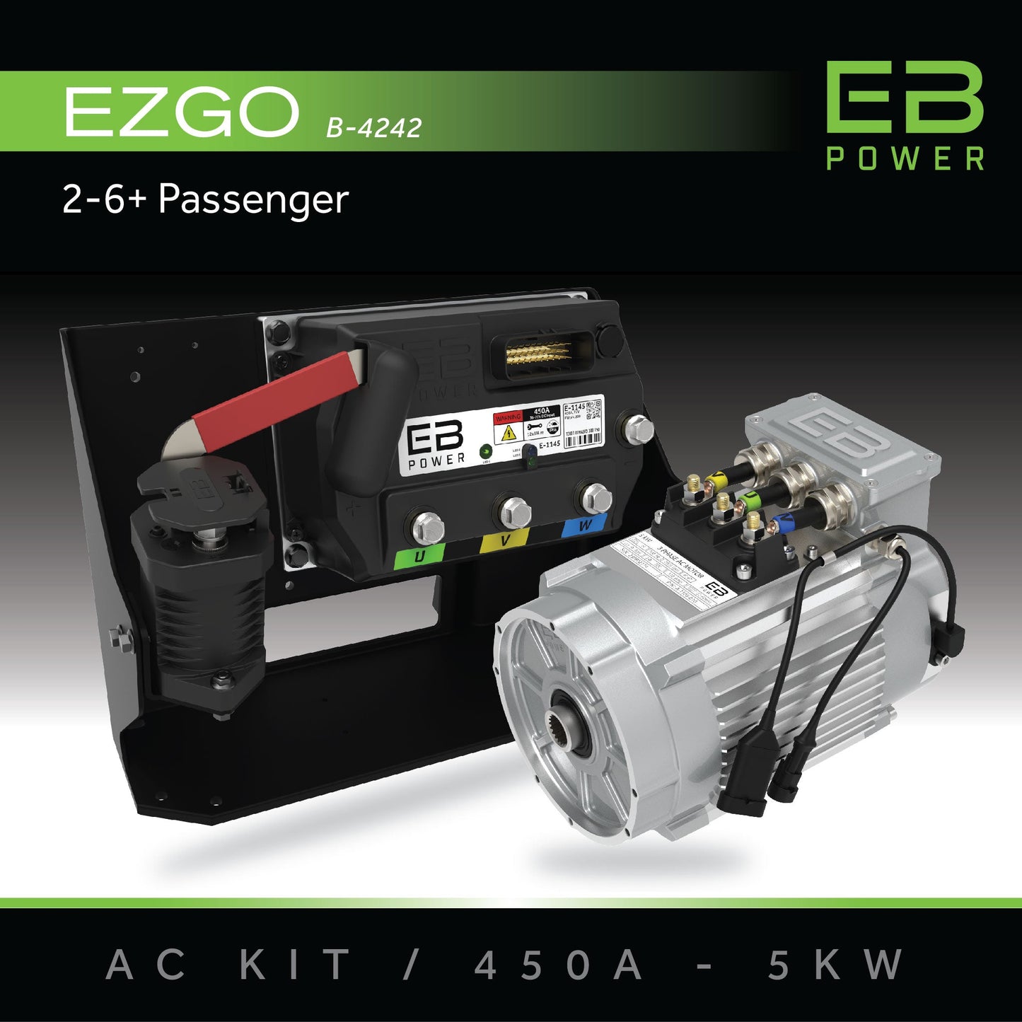 EB Power AC Kit / 450A + 5kW / EZGO / 2-6 Passenger