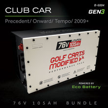 76V 105AH Battery Bundle / Club Car Precedent/Onward/Tempo / 2009+