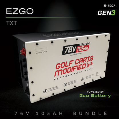 76V 105AH Battery Bundle / EZGO TXT