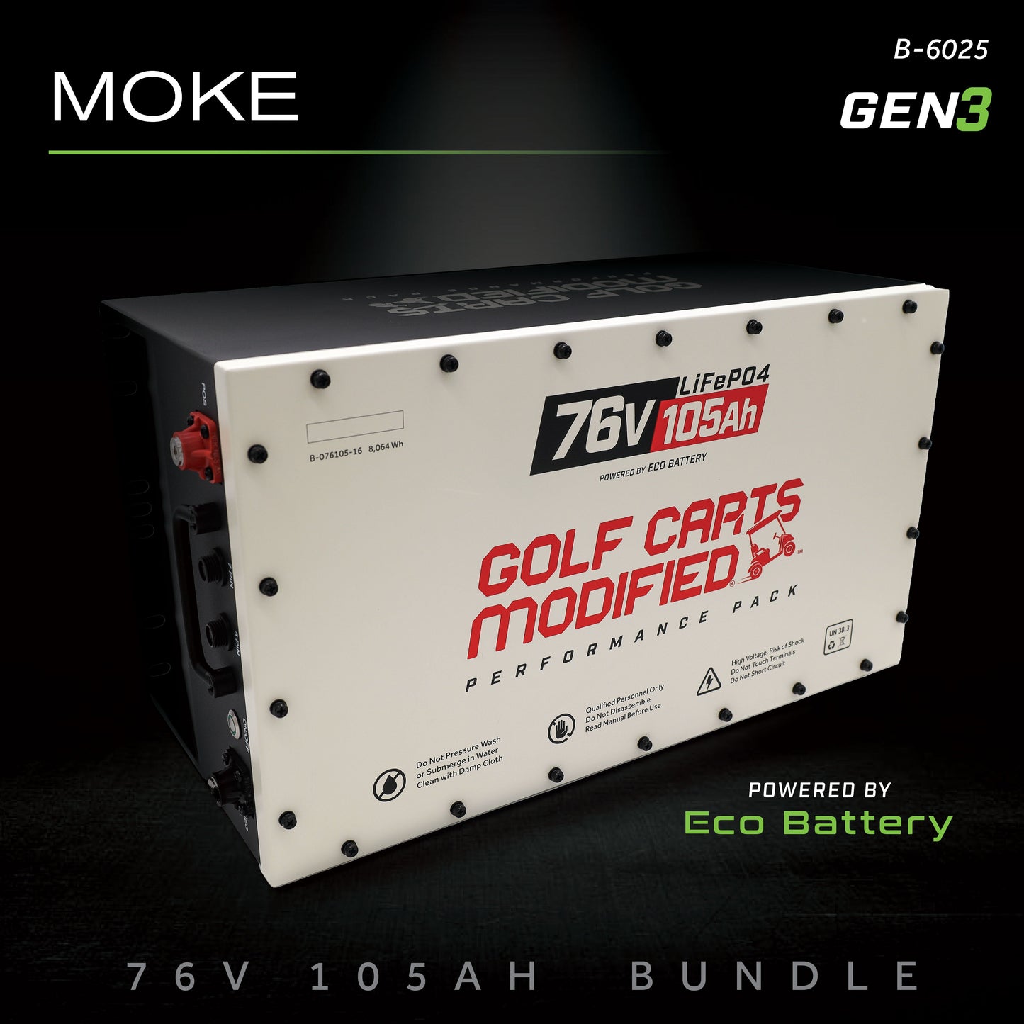 76V 105AH Battery Bundle / Moke