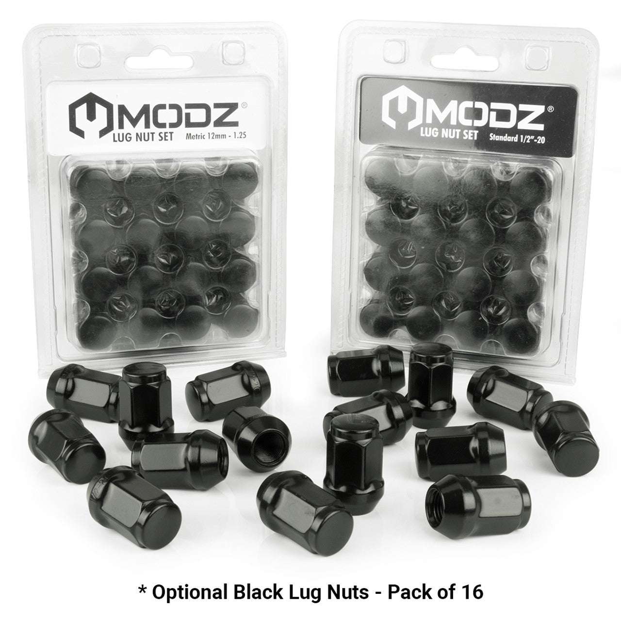 MODZ® 16" Reaper Glossy Black Wheels & Street Tires Combo
