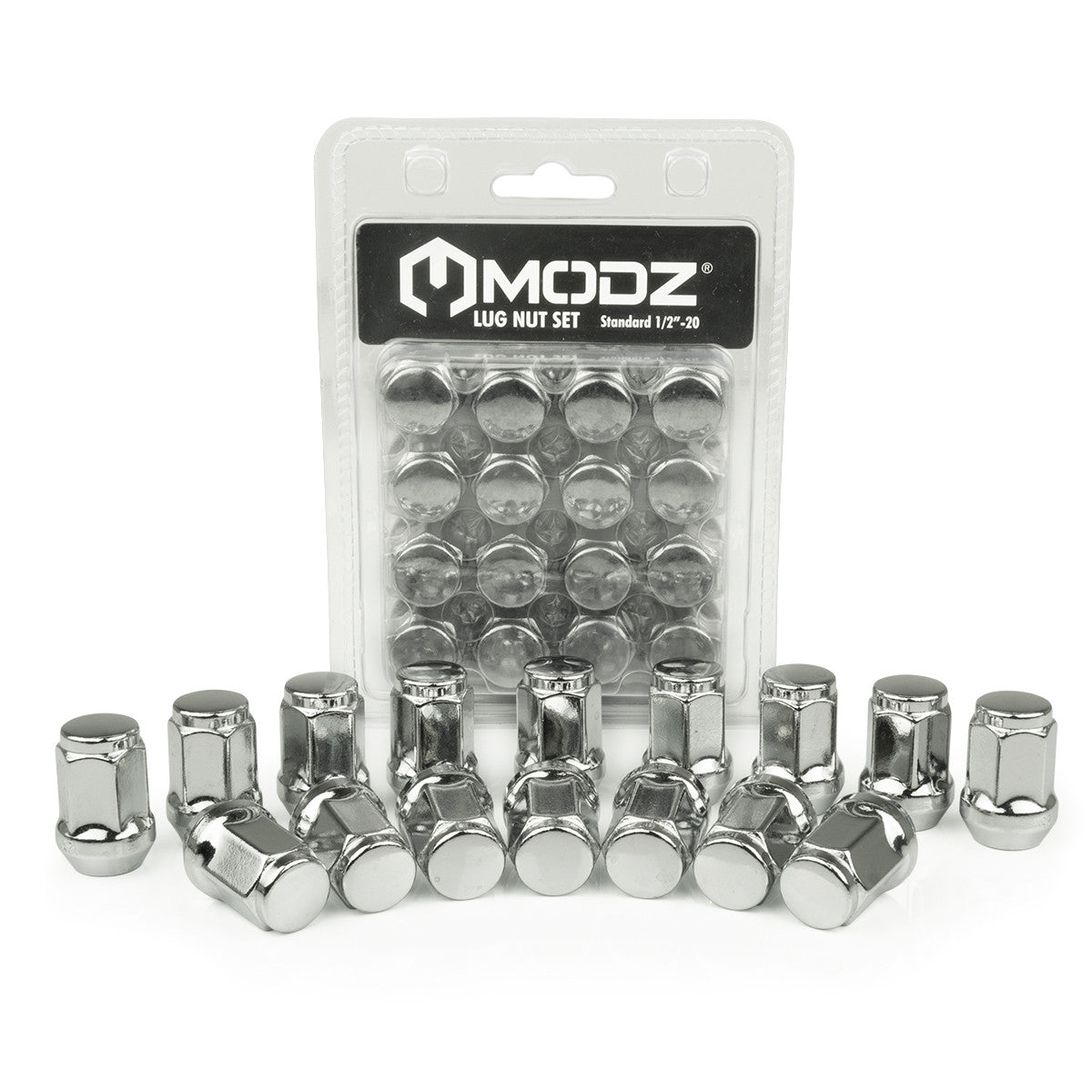 MODZ® Chrome Golf Cart Lug Nuts - Pack of 16