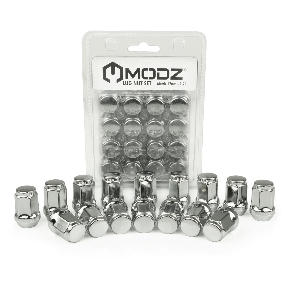 MODZ® Chrome Golf Cart Lug Nuts - Pack of 16