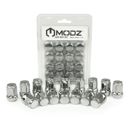 MODZ® Chrome Golf Cart Lug Nuts - Pack of 16