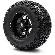 MODZ® 10" Ambush Glossy Black Wheels & Off-Road Tires Combo