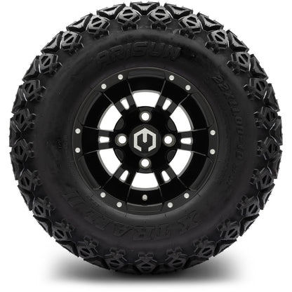 MODZ® 10" Ambush Glossy Black Wheels & Off-Road Tires Combo