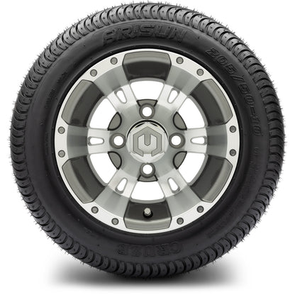 MODZ® 10" Ambush Gunmetal Wheels & Street Tires Combo