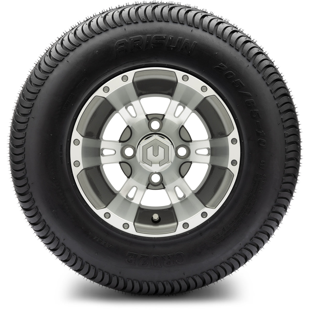 MODZ® 10" Ambush Gunmetal Wheels & Street Tires Combo