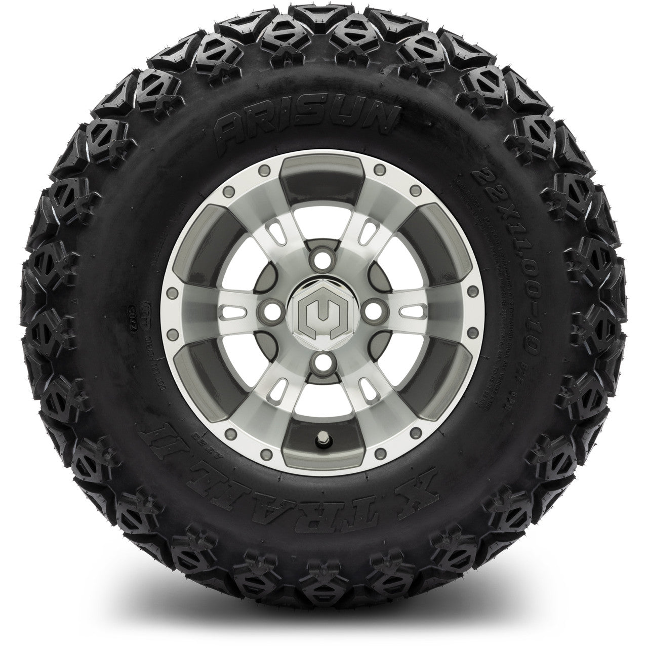 MODZ® 10" Ambush Gunmetal Wheels & Off-Road Tires Combo